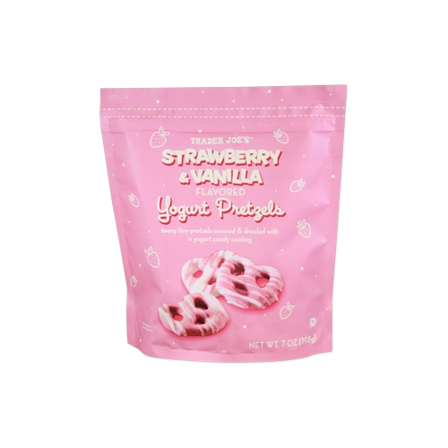 Trader Joes Strawberry Vanilla Yogurt Pretzels