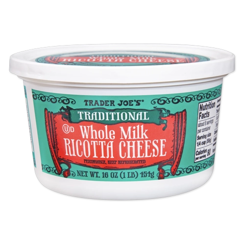 Trader Joes Traditional Whole Milk Ricotta Cheese