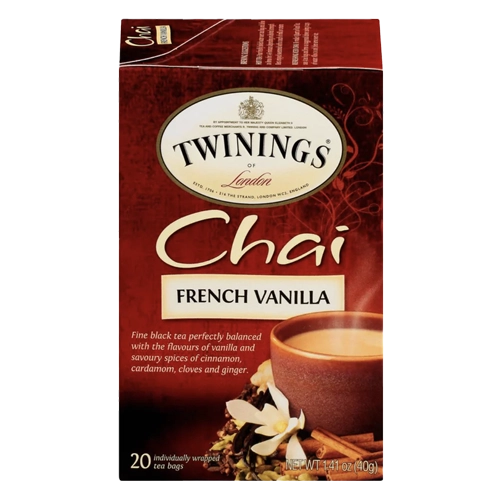 Twinings Tea Chai French Vanilla Black Tea (International Blend)