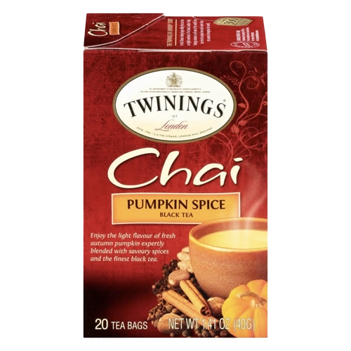 Twinings Tea Chai Pumpkin Spice Black Tea (International Blend)