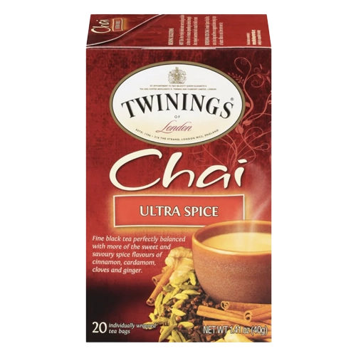Twinings Tea Chai Ultra Spice Black Tea (International Blend)
