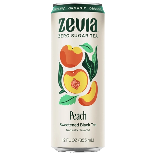 Zevia Black Tea Peach