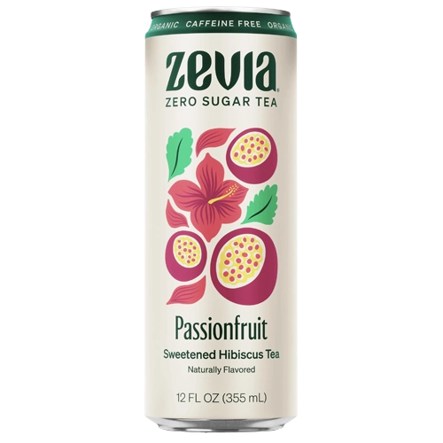 Zevia Caffeine Free Hibiscus Tea Passionfruit