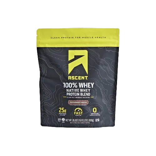 Ascent Peppermint Mocha Whey Protein Powder