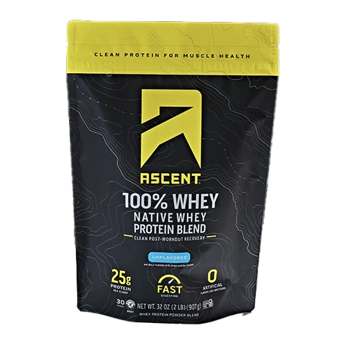 Ascent Unflavored Whey Protein Powder