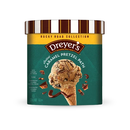 Dreyer's Salted Caramel Pretzel Path Ice Cream