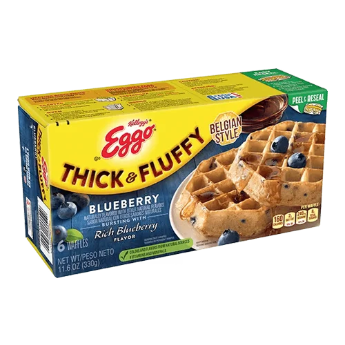 Eggo Kellogg's® Eggo® Thick & Fluffy Blueberry Waffles