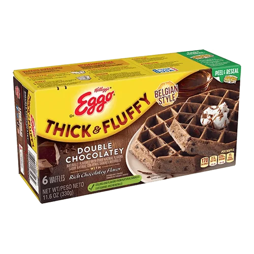 Eggo Kellogg's® Eggo® Thick & Fluffy Double Chocolatey Waffles