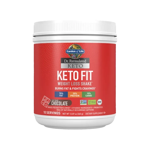 Garden of life proteins Dr. Formulated Keto Fit Weight Loss†* Shake Chocolate Powder