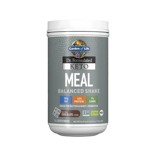 Garden of life proteins Dr. Formulated Keto Meal Balanced Shake Chocolate Powder