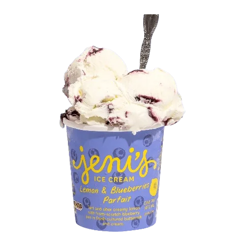 Jeni's Ice Cream Lemon & Blueberries Parfait