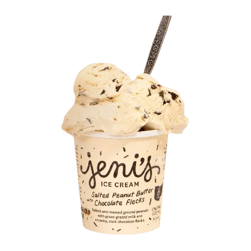 Jeni's Ice Cream Salted Peanut Butter With Chocolate Flecks