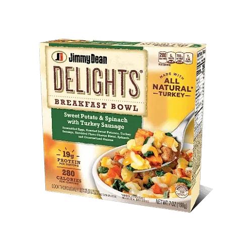 Jimmy Dean Delights Sweet Potato & Spinach with Turkey Sausage Breakfast Bowl