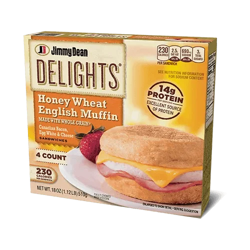 Jimmy Dean Delights Honey Wheat English Muffin