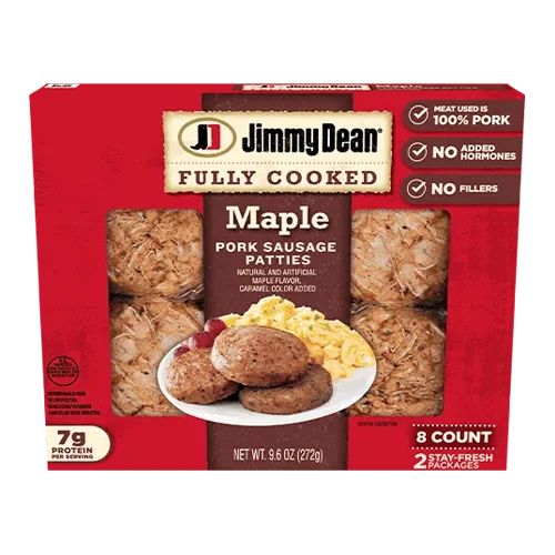 Jimmy Dean Fully Cooked Maple Pork Sausage Patties