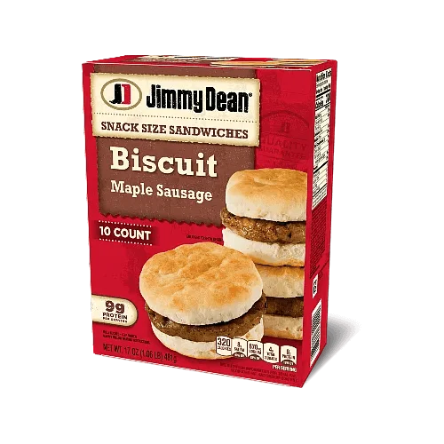 Jimmy Dean Maple Sausage Biscuit Snack Size Sandwiches