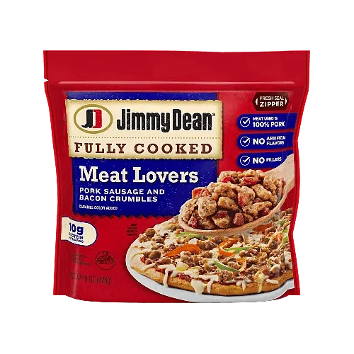 Jimmy Dean Fully Cooked Meat Lovers Pork Sausage and Bacon Crumbles