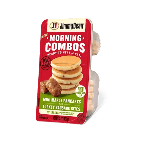 Jimmy Dean Mini Maple Pancakes and Turkey Sausage Bites Morning Combos