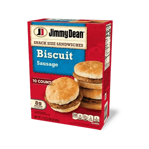 Jimmy Dean Sausage Biscuit Snack Size Sandwiches