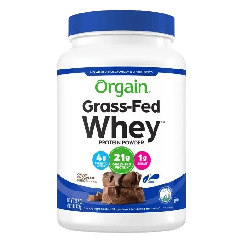 Orgain Grass Fed Whey Protein Powder - Creamy Chocolate Fudge