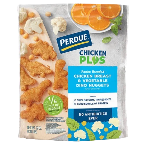 Perdue  Chicken Plus® Chicken Breast & Vegetable Dino Nuggets