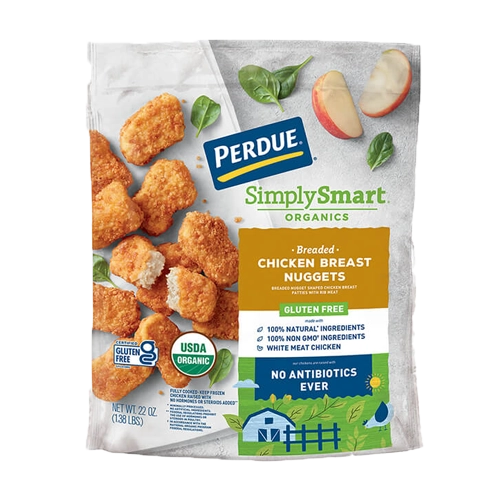 Perdue  Simply Smart® Organics Breaded Chicken Breast Nuggets Gluten Free