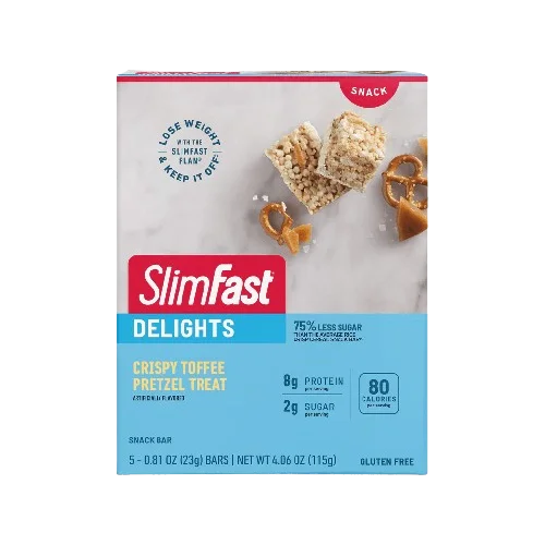 Slimfast Slimfast Delights Crisp Bar - Toffee Pretzel