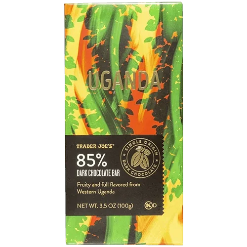 Trader Joes 85% Dark Chocolate Bar from Uganda