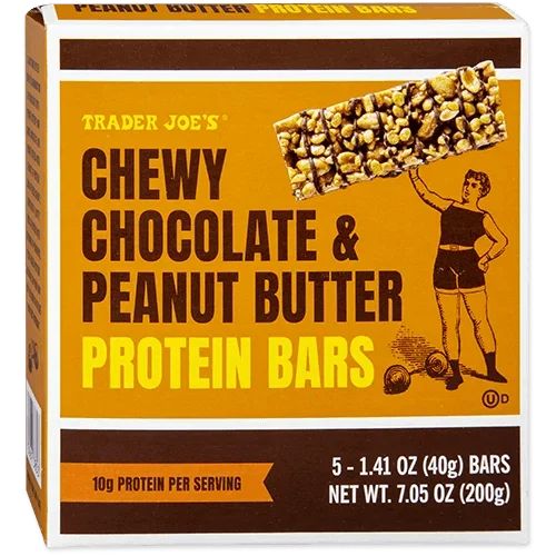 Trader Joes Chewy Chocolate & Peanut Butter Protein Bars