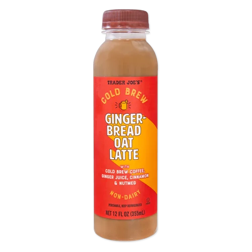 Trader Joes Cold Brew Gingerbread Oat Latte