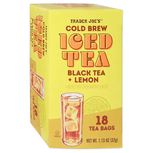 Trader Joes Cold Brew Iced Tea Black Tea + Lemon