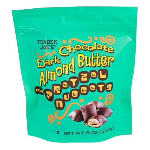 Trader Joes Dark Chocolate Almond Butter Pretzel Nuggets