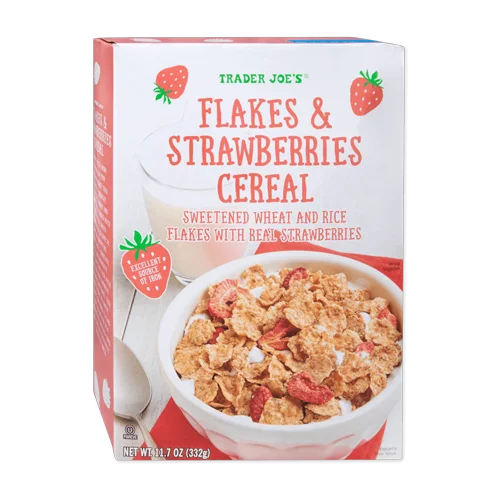 Trader Joes Flakes & Strawberries Cereal