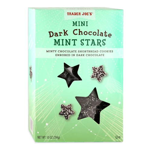 Trader Joes Mini Dark Chocolate Mint Stars