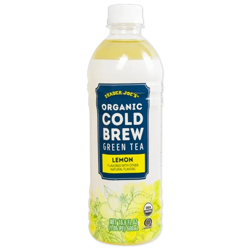 Trader Joes Organic Cold Brew Green Tea with Lemon