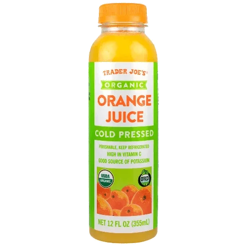 Trader Joes Organic Cold Pressed Orange Juice