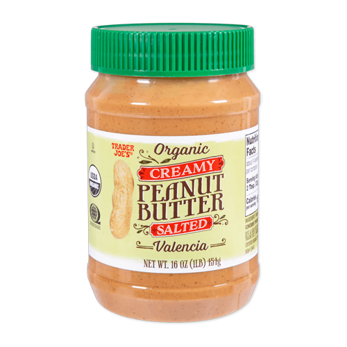 Trader Joes Organic Creamy Peanut Butter Salted Valencia