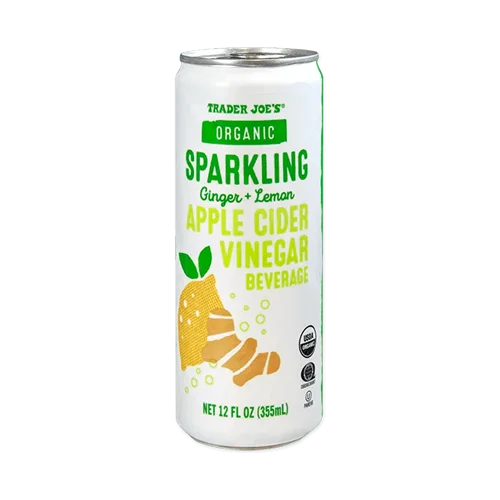Trader Joes Organic Sparkling Ginger + Lemon Apple Cider Vinegar Beverage