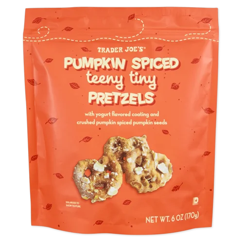 Trader Joes Pumpkin Spiced Teeny Tiny Pretzels