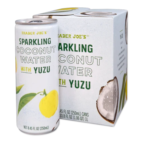 Trader Joes Sparkling Coconut Water with Yuzu