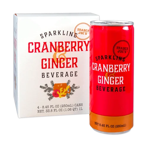 Trader Joes Sparkling Cranberry Ginger Beverage