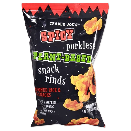 Trader Joes Spicy Porkless Plant-Based Snack Rinds