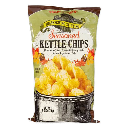 Trader Joes Thanksgiving Stuffing Seasoned Kettle Chips