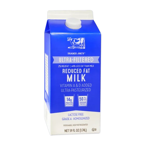 Trader Joes Ultra-Filtered Reduced Fat Milk