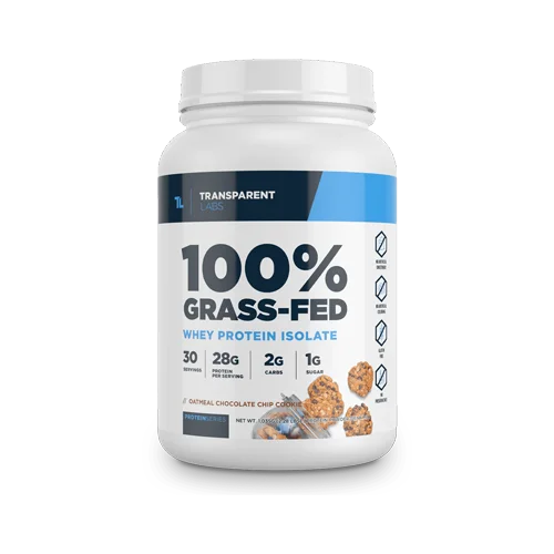 Transparent Labs Whey Protein Isolate - Oatmeal Chocolate Chip Cookie