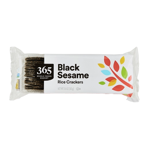 365 By Wholefoods Black Sesame Rice Crackers