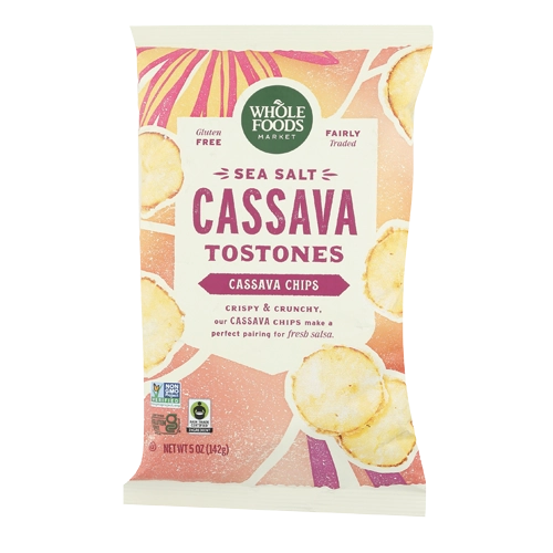 365 By Wholefoods Whole Foods Market Sea Salt Cassava Tostones Cassava Chips