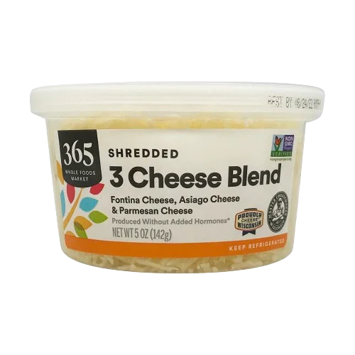 365 By Wholefoods Shredded 3 Cheese Blend