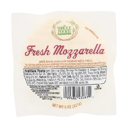 365 By Wholefoods Fresh Mozzarella