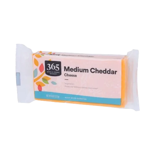 365 By Wholefoods Medium Cheddar Cheese